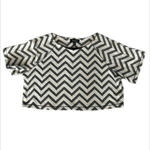 Anthropologie Tela size large oversized crop shirt